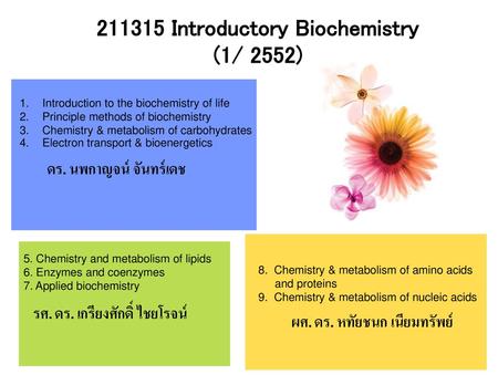 Introductory Biochemistry (1/ 2552)