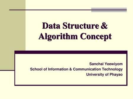 Data Structure & Algorithm Concept