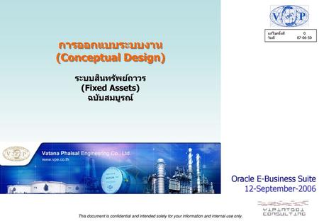 การออกแบบระบบงาน (Conceptual Design)