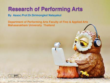 Research of Performing Arts