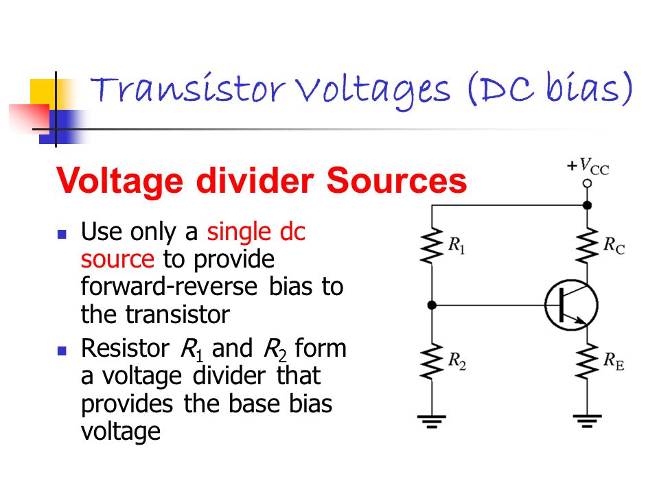 Transistor Voltages (DC bias)