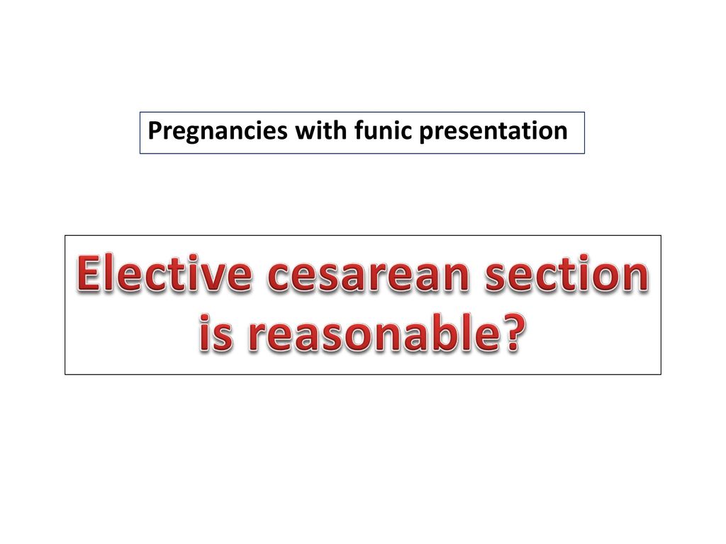 Elective cesarean section