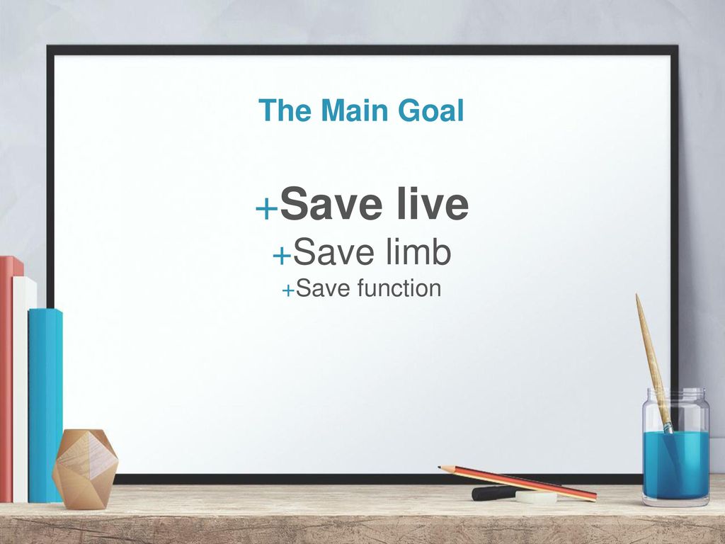 The Main Goal Save live Save limb Save function