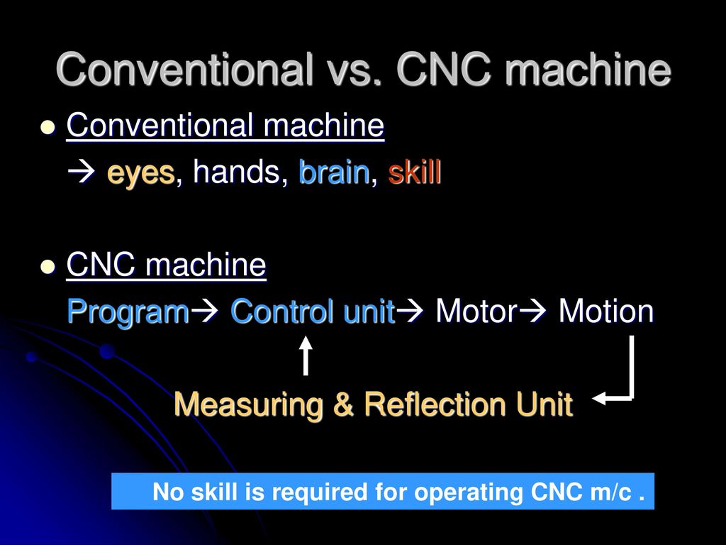 Conventional vs. CNC machine