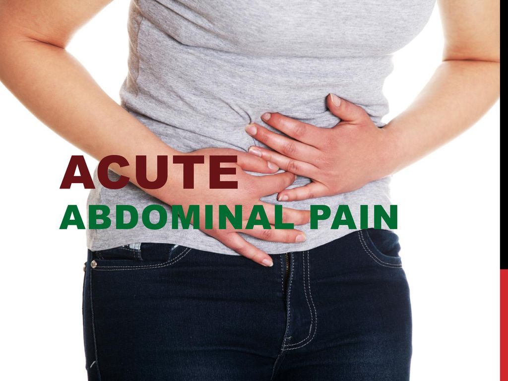 Acute abdominal pain