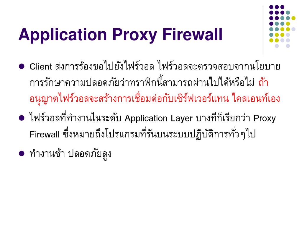 Application Proxy Firewall