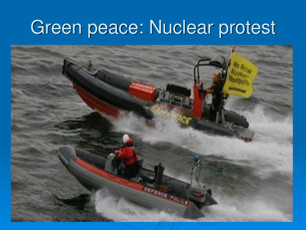 Green peace: Nuclear protest