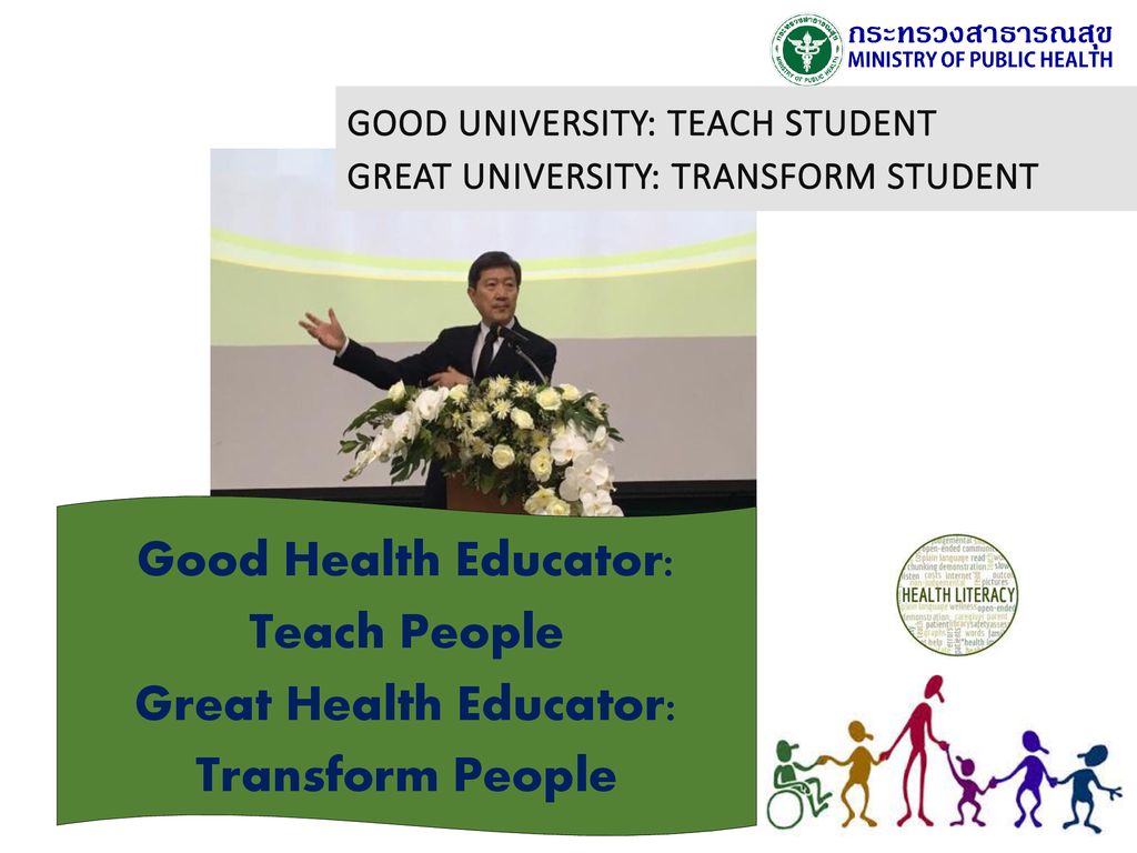 Good university: teach student Great university: transform student