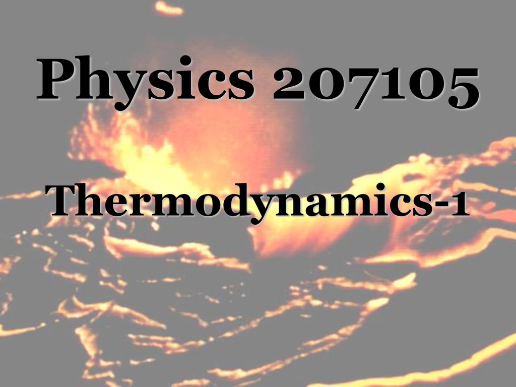 Physics Thermodynamics-1