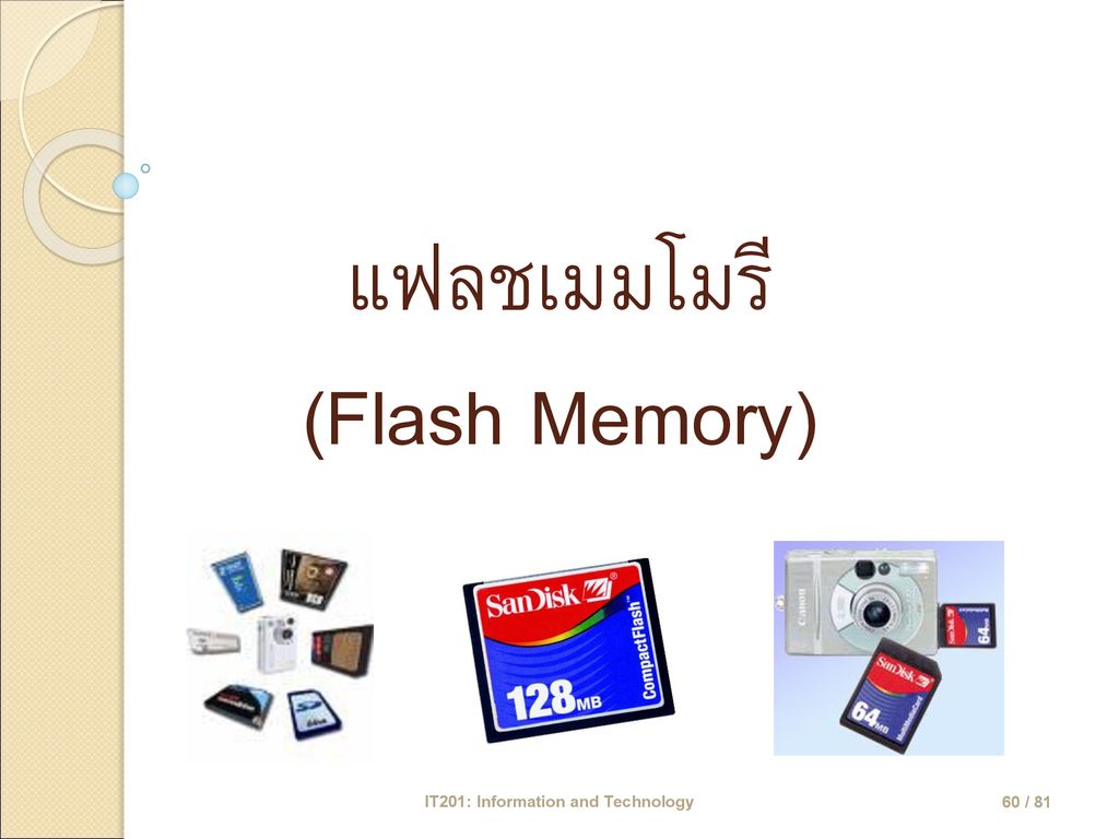 แฟลชเมมโมรี (Flash Memory)
