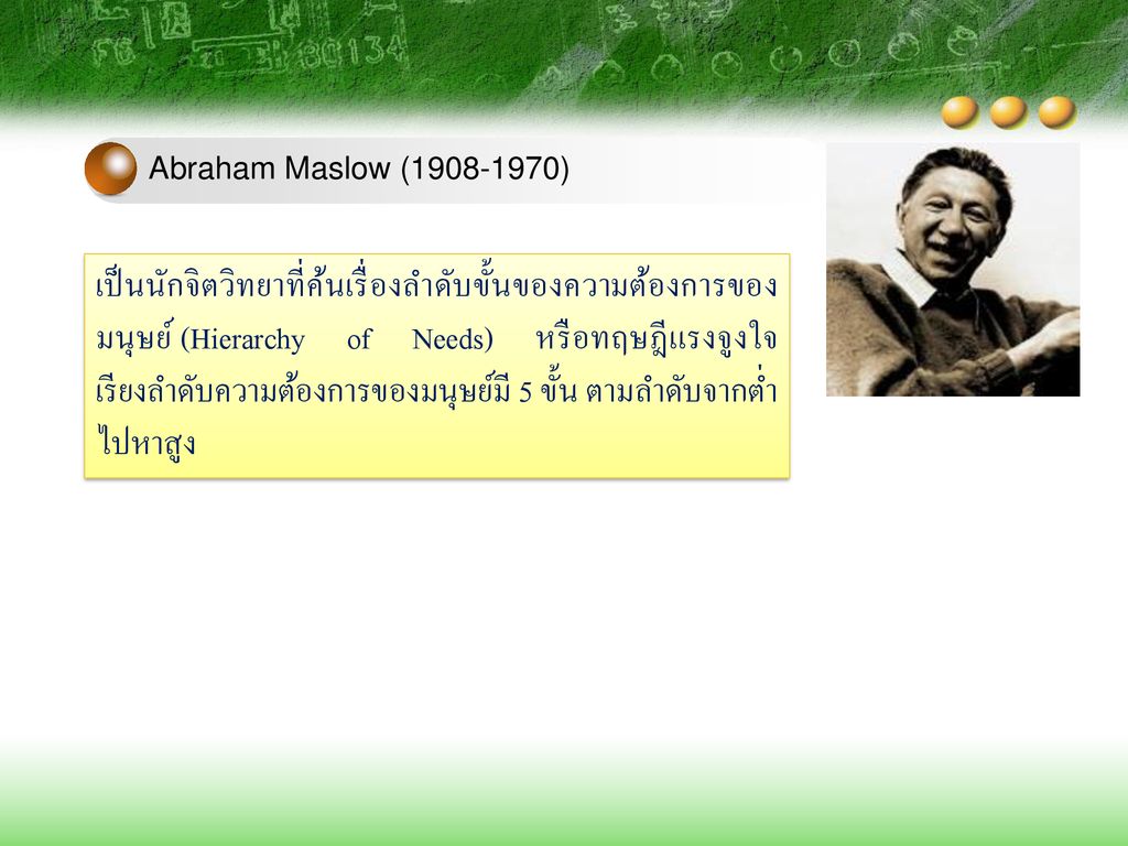 Abraham Maslow ( )