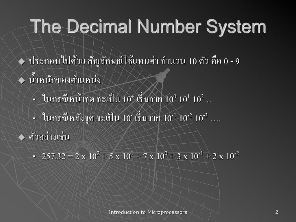 The Decimal Number System
