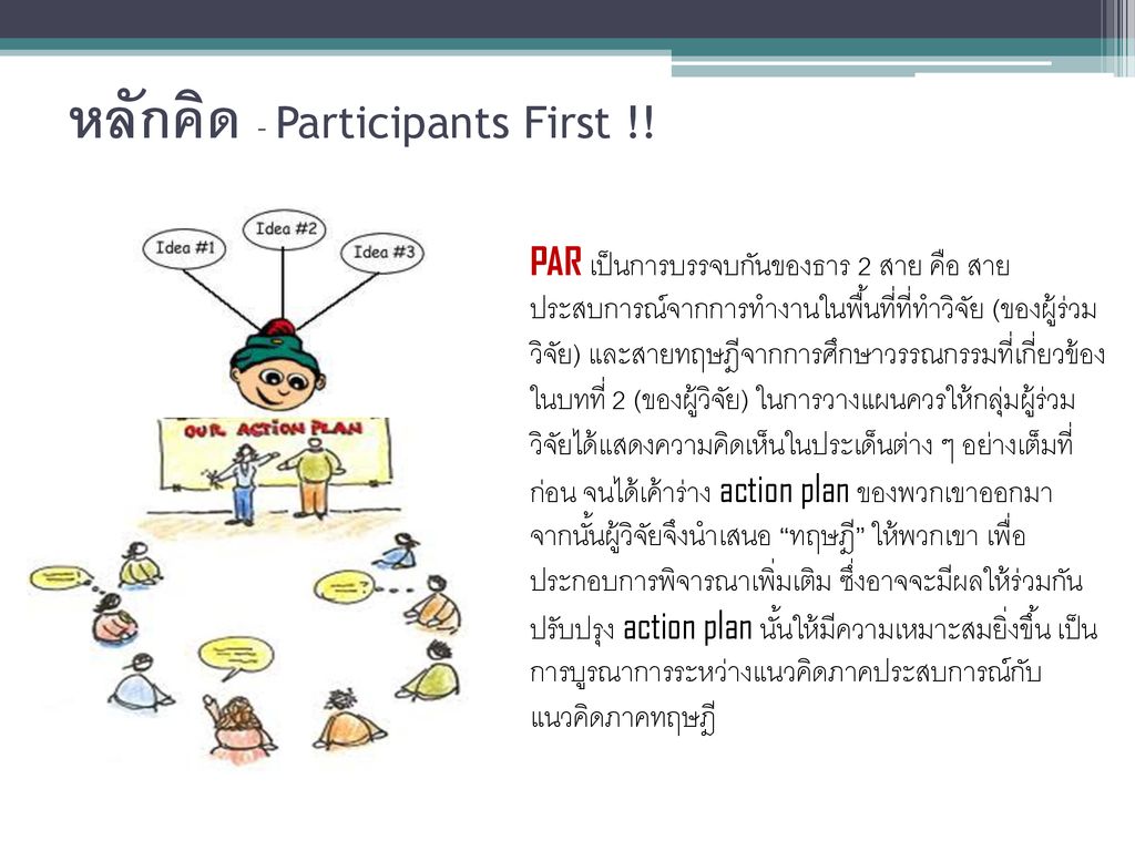 หลักคิด - Participants First !!