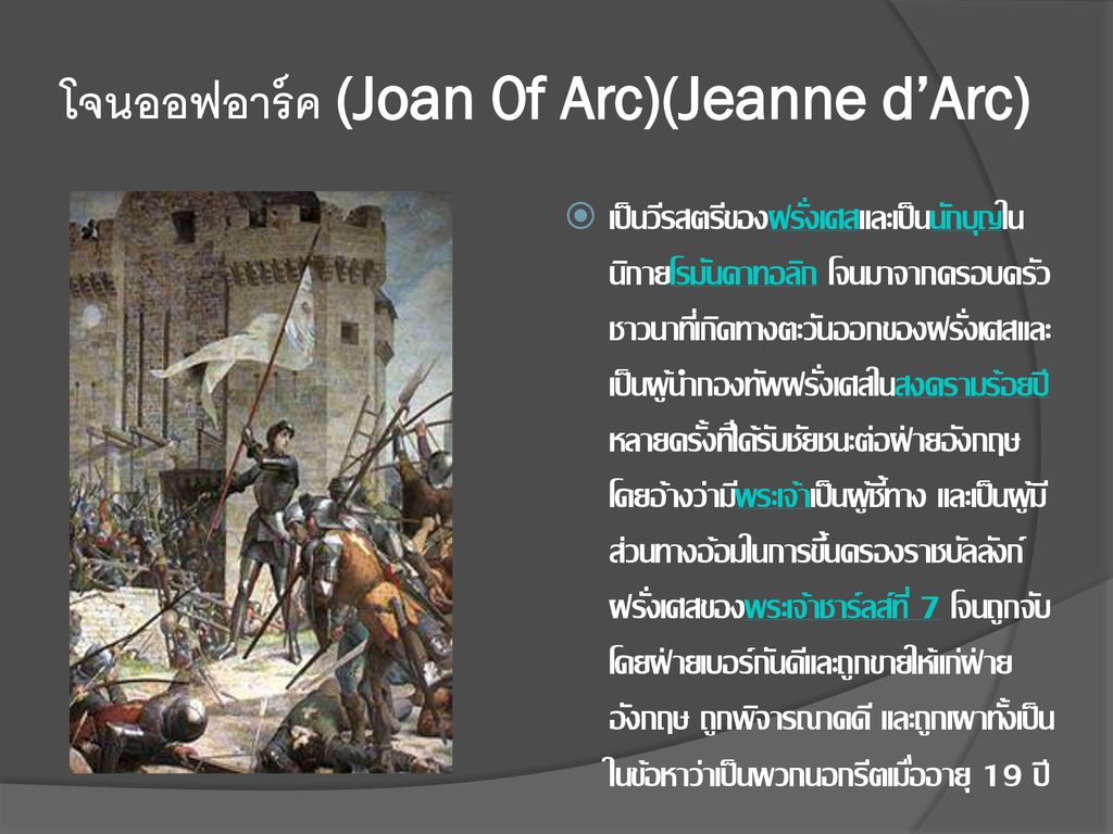 โจนออฟอาร์ค (Joan 0f Arc)(Jeanne d’Arc)