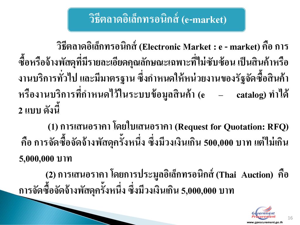 วิธีตลาดอิเล็กทรอนิกส์ (e-market)