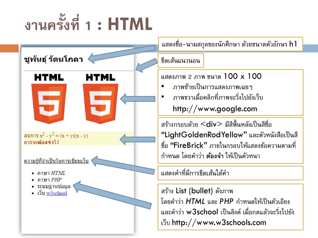 - HTML (1) – Web Programming and Web Database - ppt ดาวน์โหลด