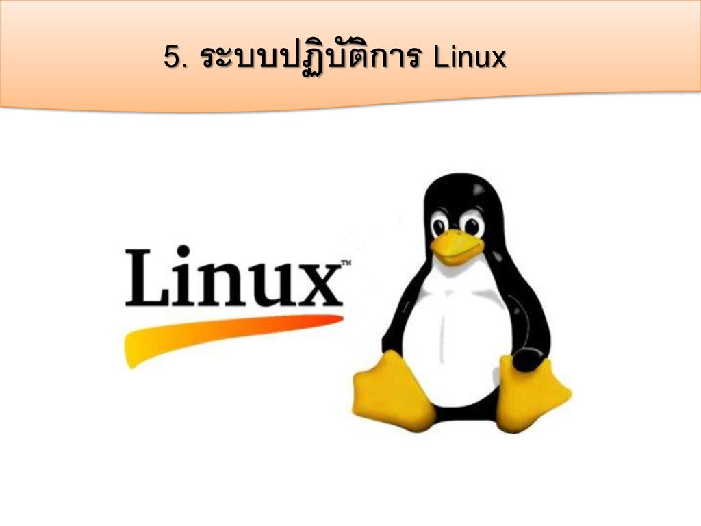 5. ระบบปฏิบัติการ Linux