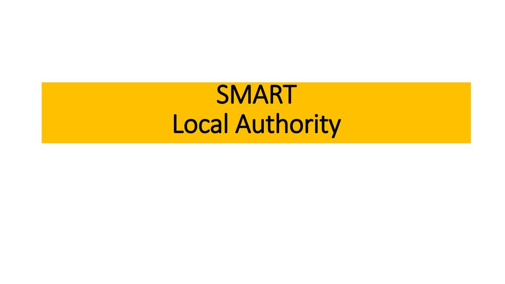 SMART Local Authority