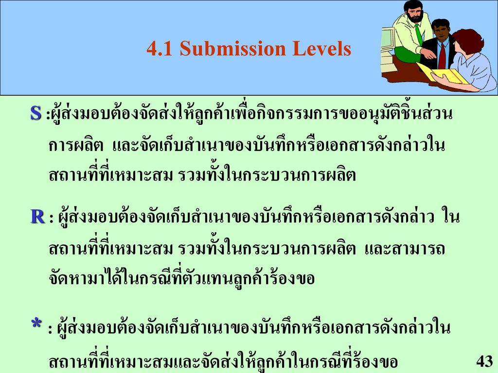4.1 Submission Levels