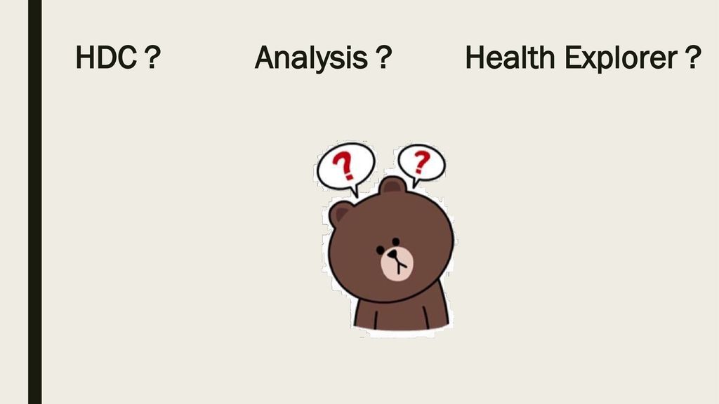 HDC Analysis Health Explorer