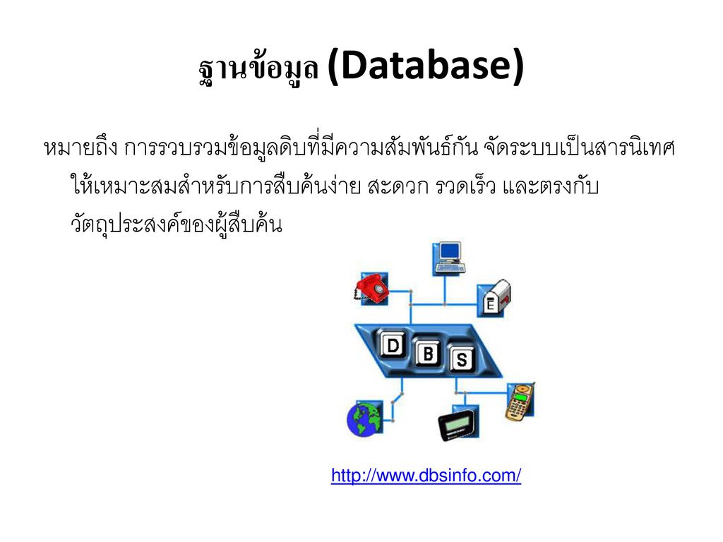 ฐานข้อมูล (Database)