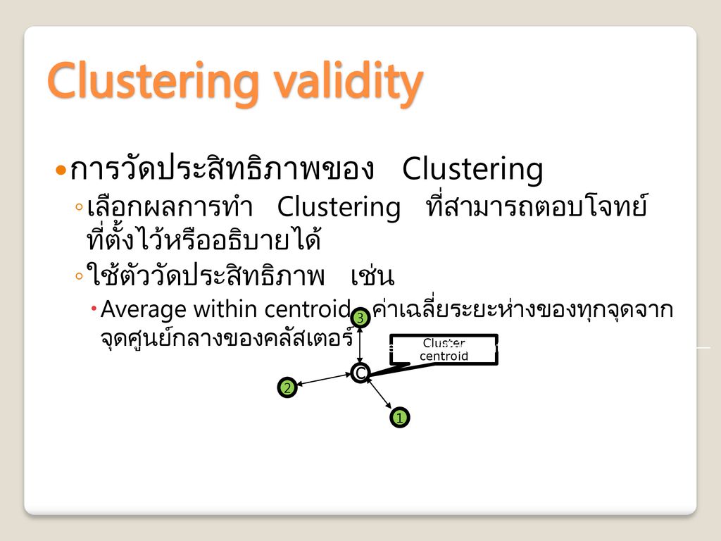 การแบ่งกลุ่มข้อมูล Clustering อาจารย์อนุพงศ์ สุขประเสริฐ - ppt ดาวน์โหลด