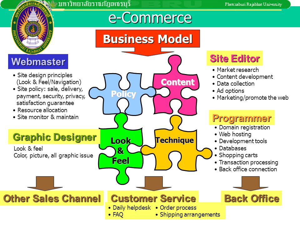 e-Commerce Business Model Site Editor Webmaster Programmer