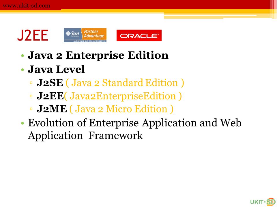 J2EE Java 2 Enterprise Edition Java Level