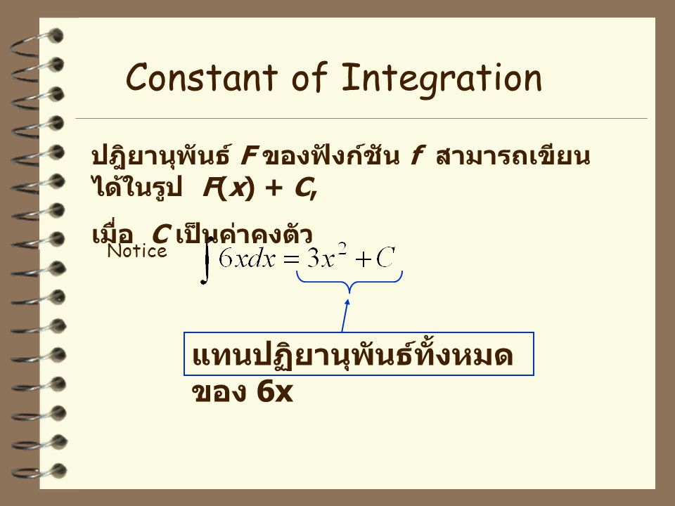 Constant of Integration