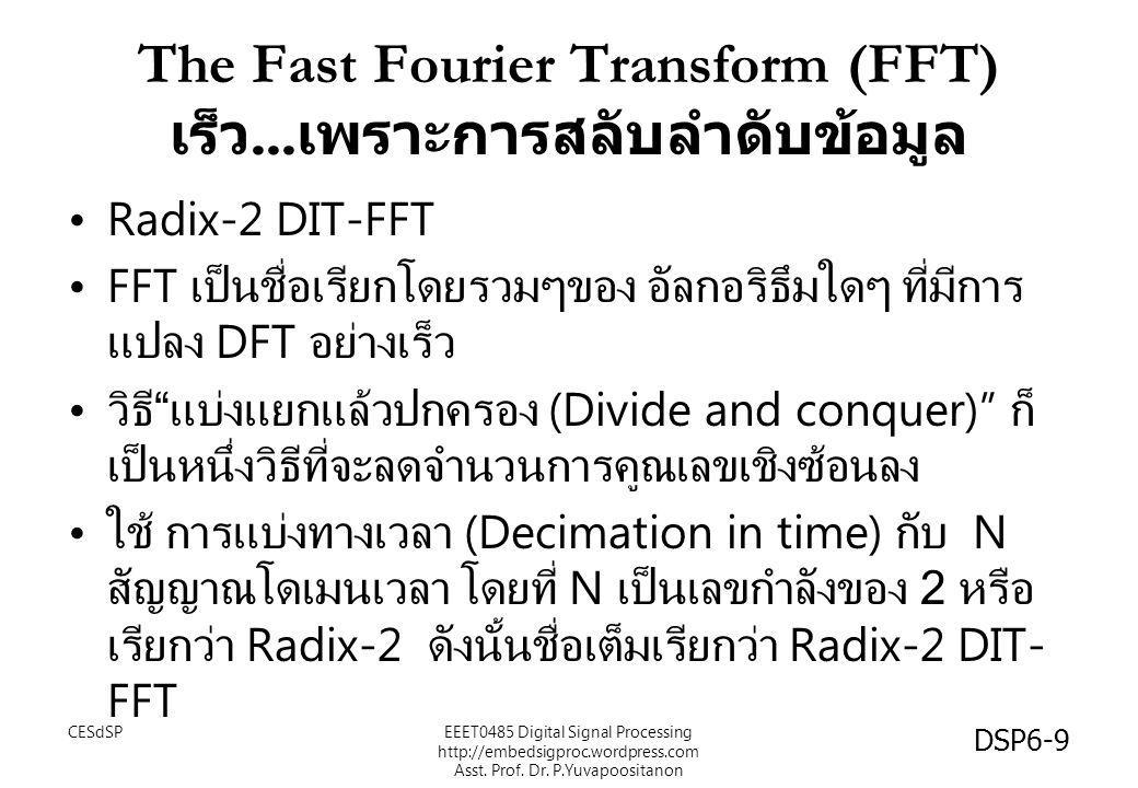 The Fast Fourier Transform (FFT) เร็ว...เพราะการสลับลำดับข้อมูล