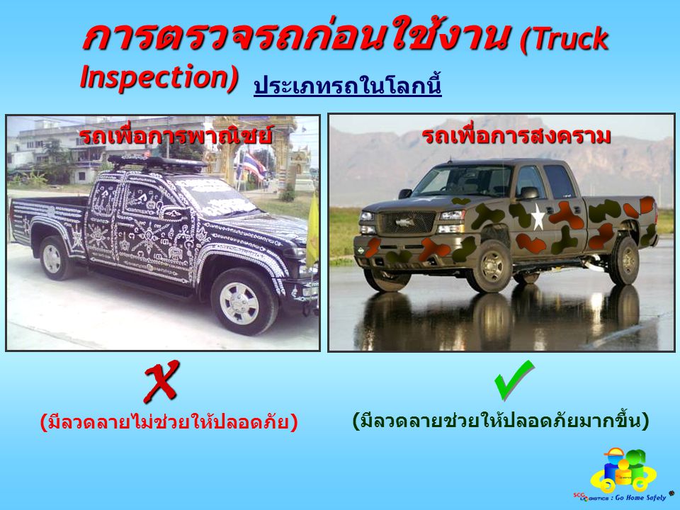 X การตรวจรถก่อนใช้งาน (Truck Inspection) ประเภทรถในโลกนี้