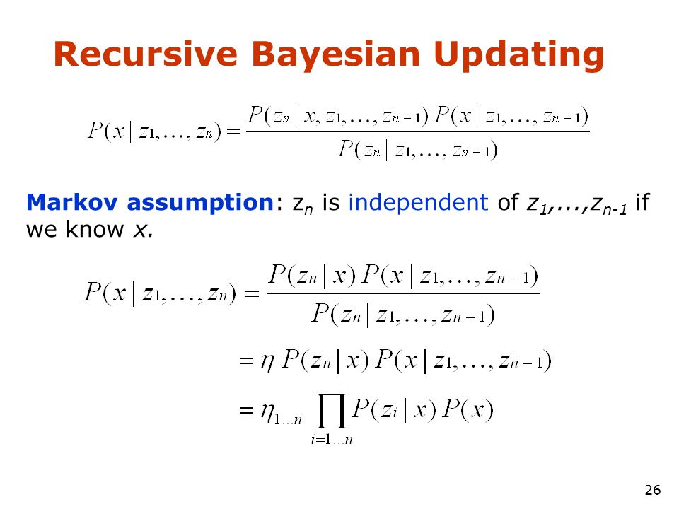 Recursive Bayesian Updating