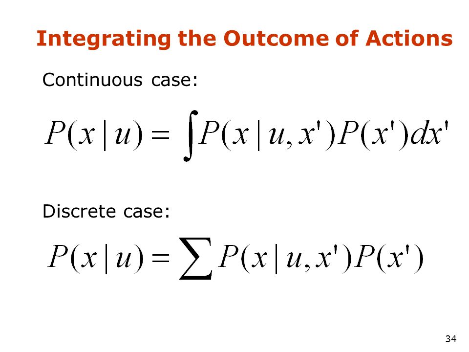 Integrating the Outcome of Actions