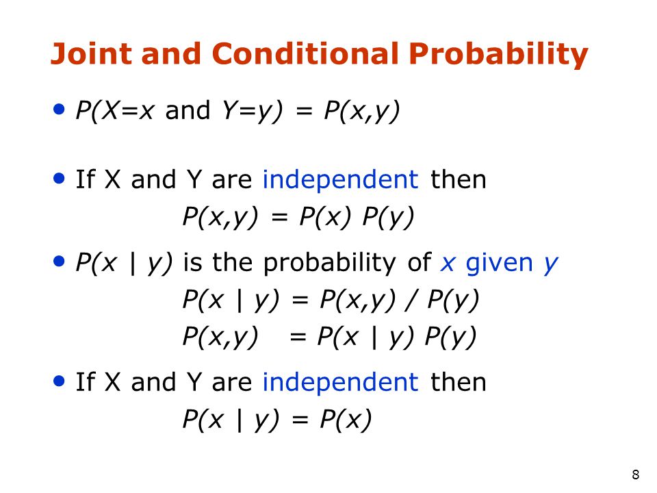 Joint and Conditional Probability