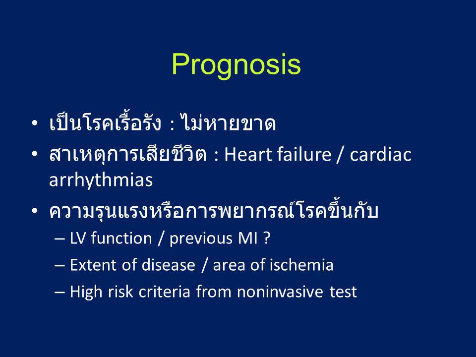 Prognosis เป็นโรคเรื้อรัง : ไม่หายขาด