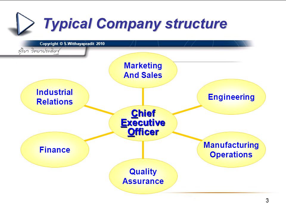 Typical Company structure