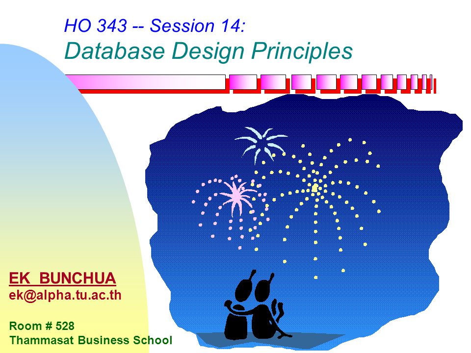 HO Session 14: Database Design Principles
