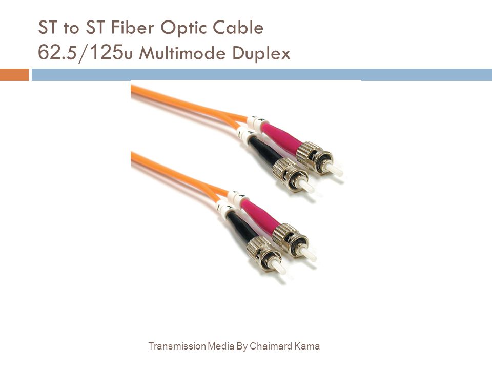ST to ST Fiber Optic Cable 62.5/125u Multimode Duplex