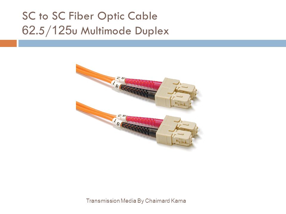 SC to SC Fiber Optic Cable 62.5/125u Multimode Duplex
