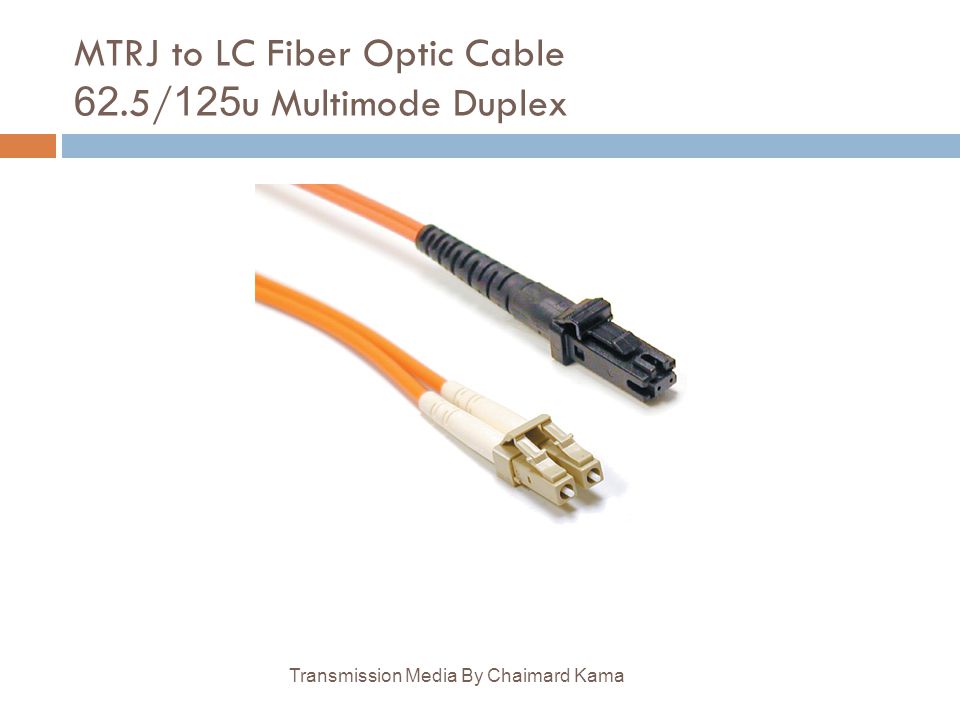 MTRJ to LC Fiber Optic Cable 62.5/125u Multimode Duplex