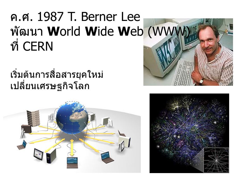 พัฒนา World Wide Web (WWW) ที่ CERN