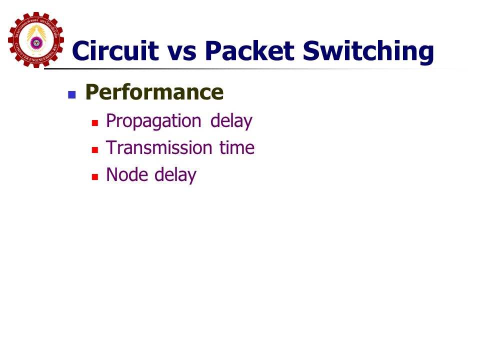 Circuit vs Packet Switching