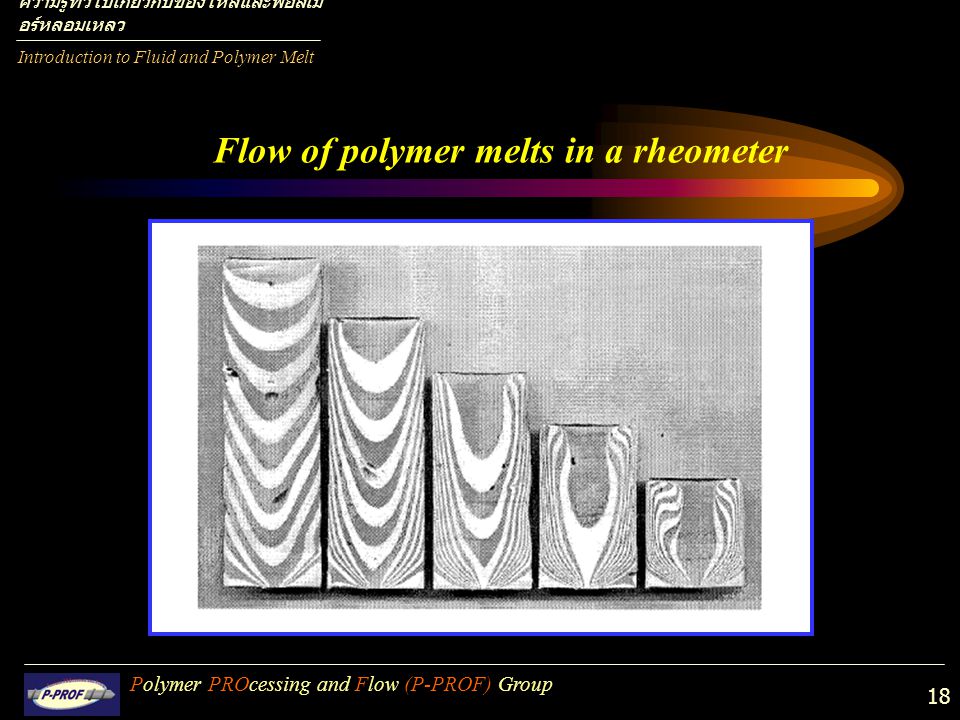 Flow of polymer melts in a rheometer