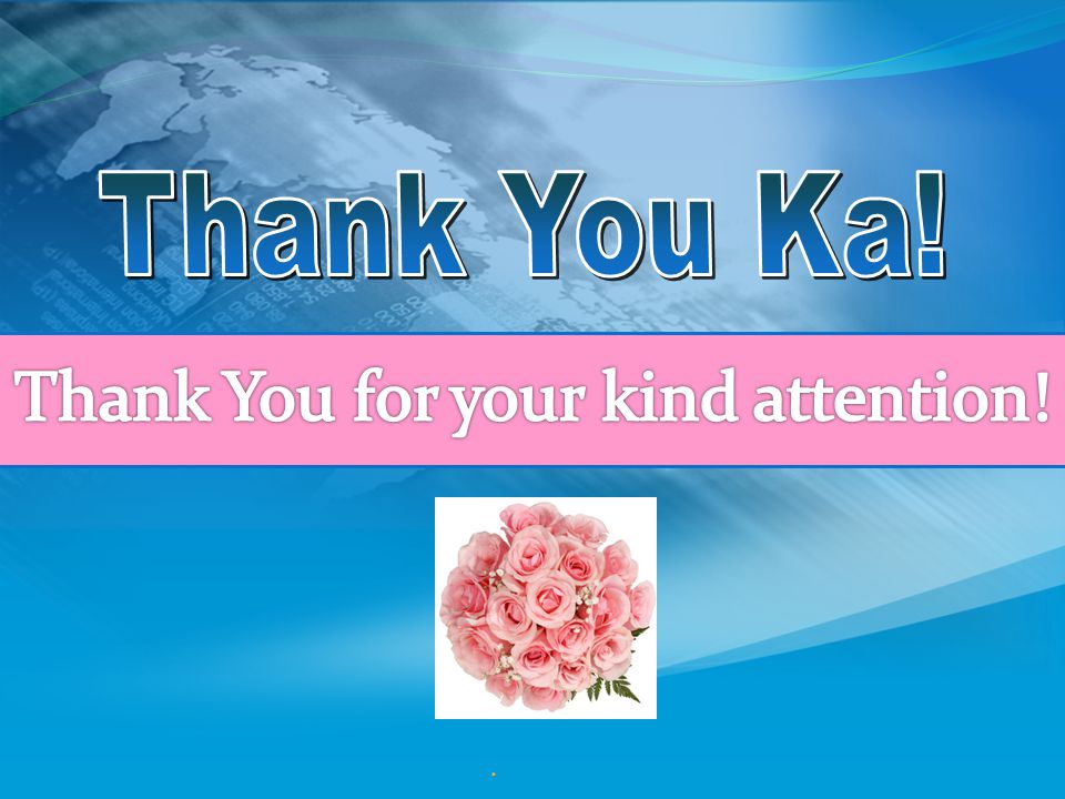 Thank You for your kind attention!