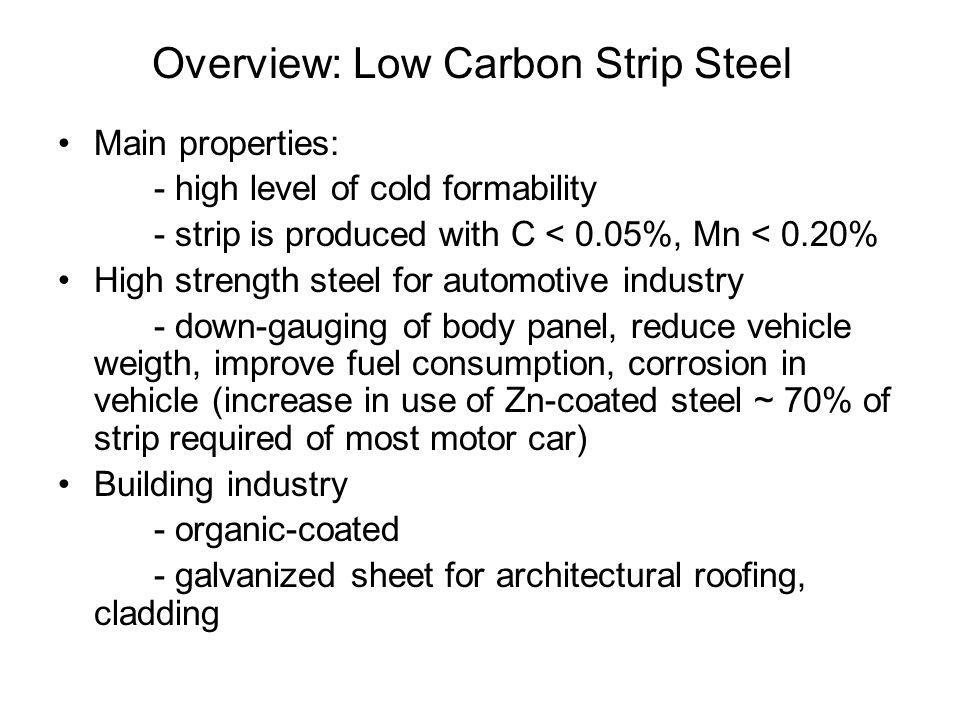 Overview: Low Carbon Strip Steel