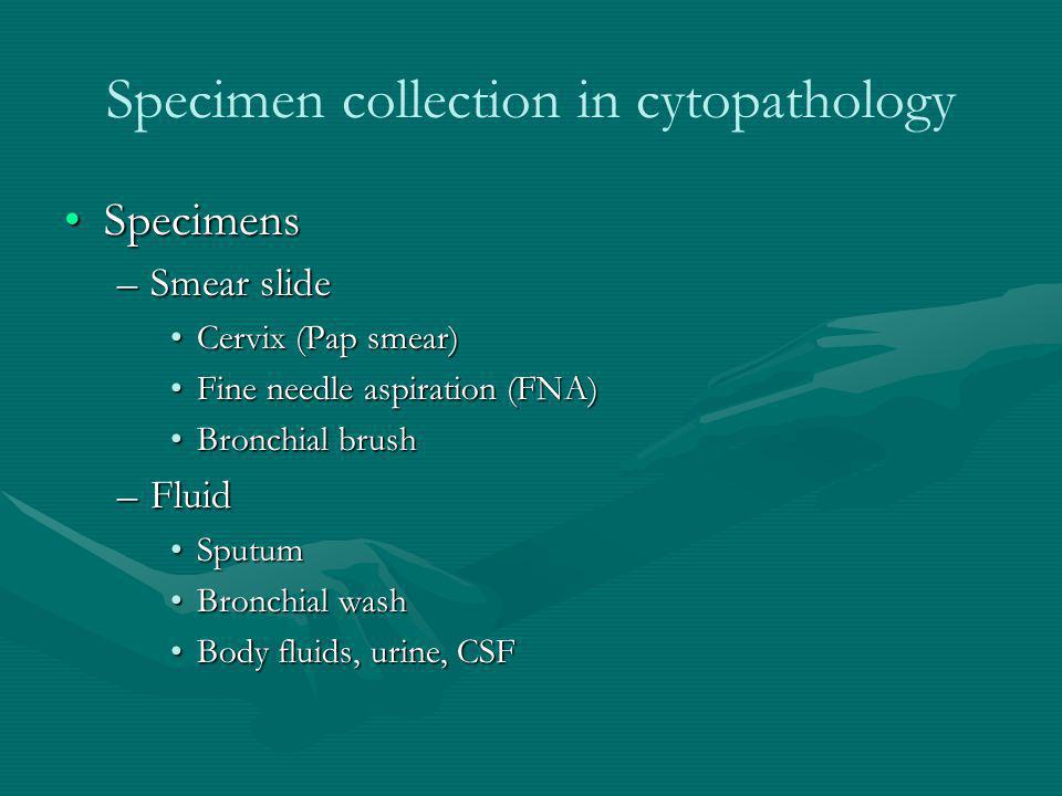 Specimen collection in cytopathology