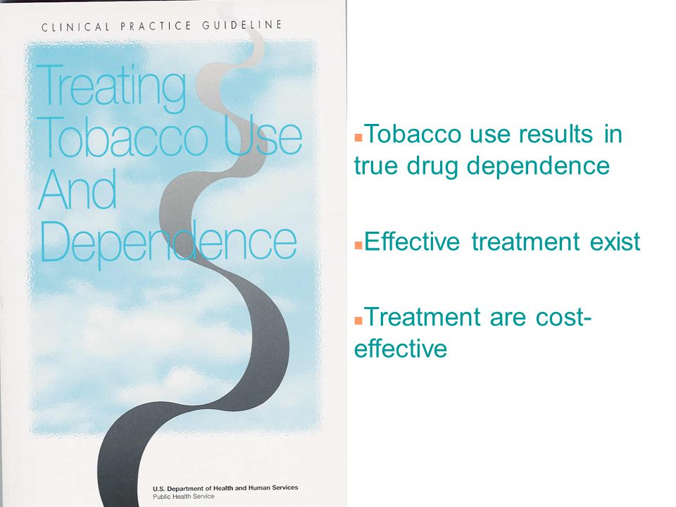 Tobacco use results in true drug dependence