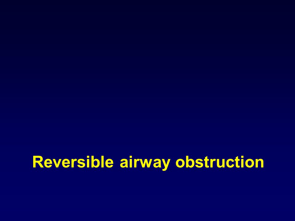 Reversible airway obstruction