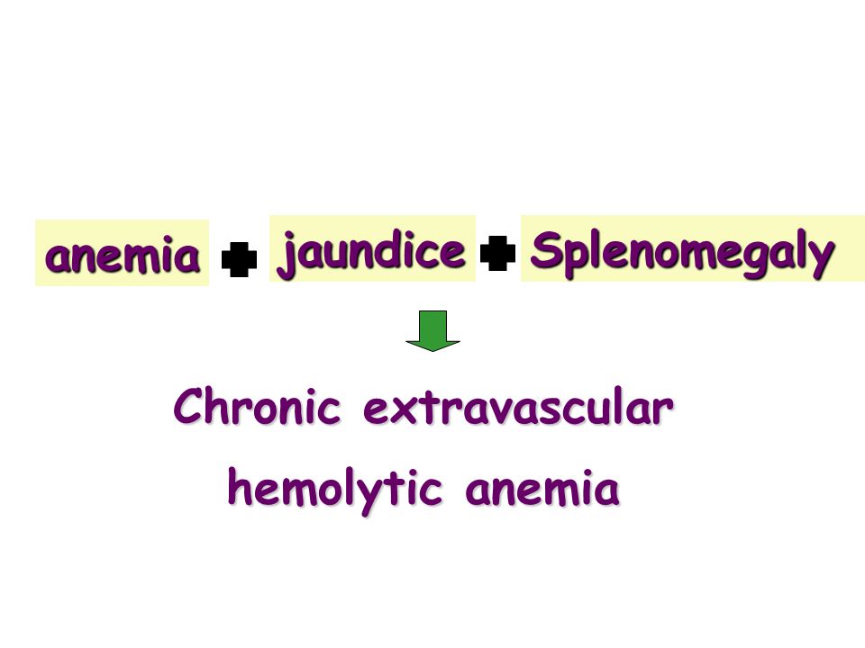 Chronic extravascular hemolytic anemia