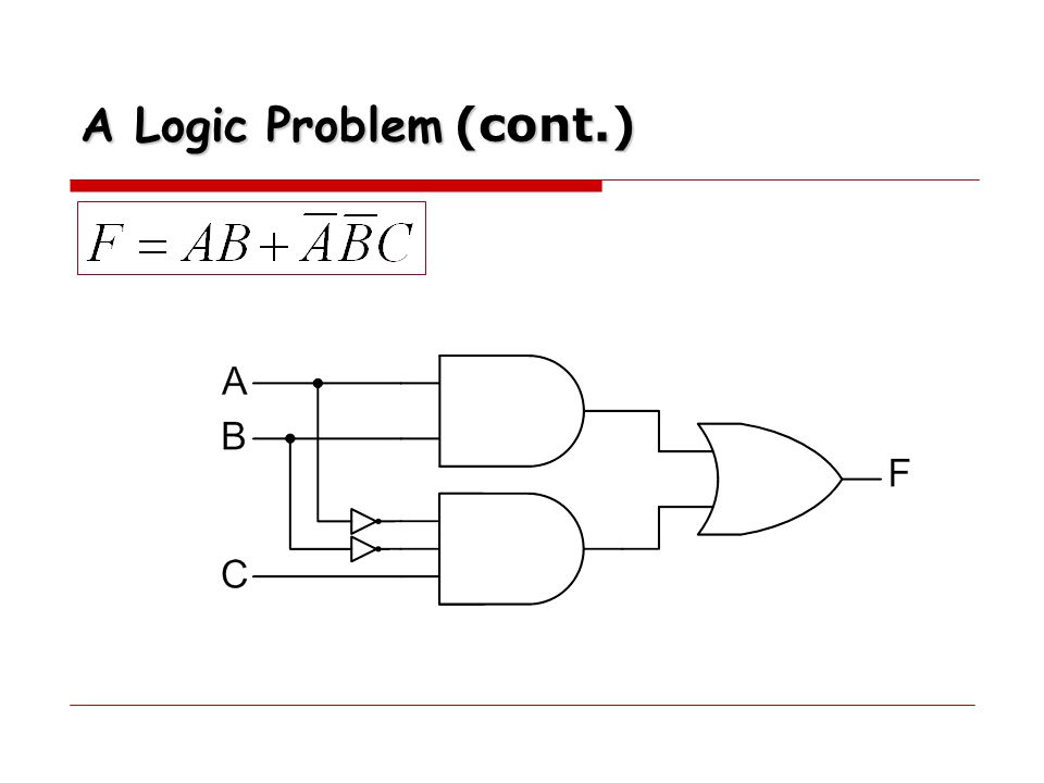 A Logic Problem (cont.)
